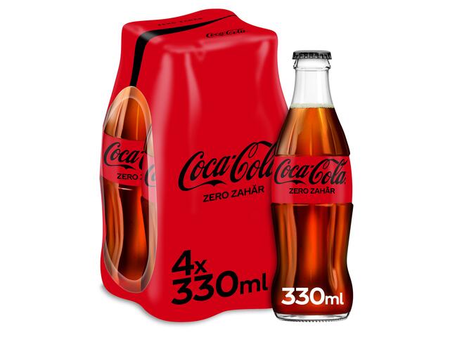CocaCola Zero zahar 4x0.33L