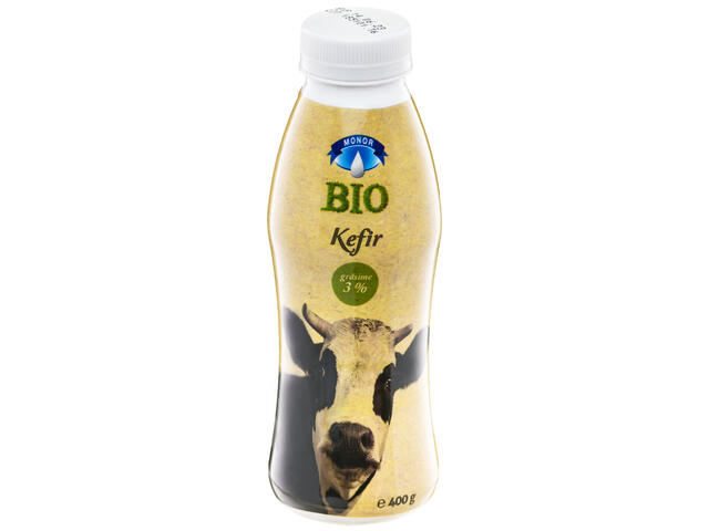 Kefir ecologic 3 % grasime, 400 g Monor