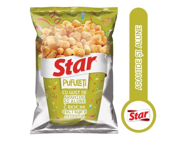 Star Pufuleti cu aroma de arahide si alune, 80g