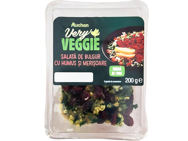 Salata bulgur cu humus si merisoare Auchan, 200 g