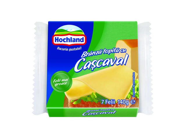 Hochland branza topita felii cascaval 140 g