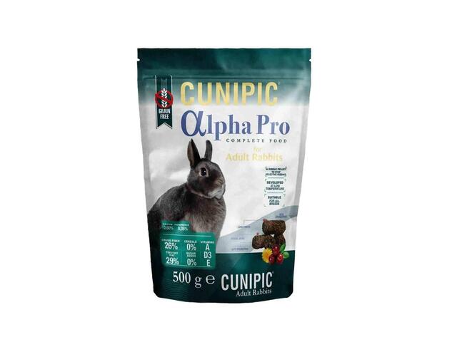 Hrana pentru iepuri 500g Cunipic Alpha Pro