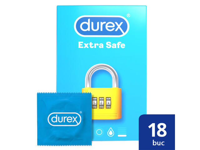 Prezervative Durex Extra Safe 18 Bucati