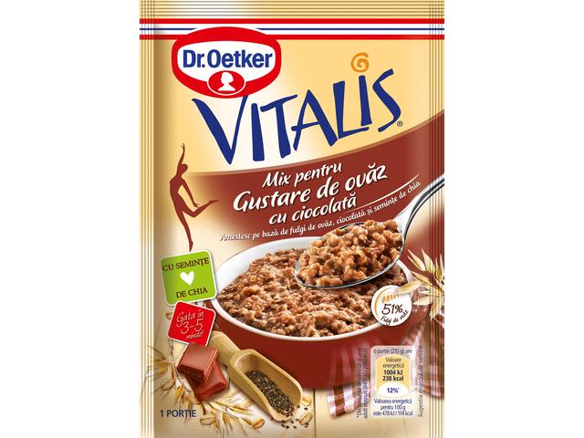 Dr. Oetker Vitalis Mix pentru gustare de ovaz cu ciocolata 60 g