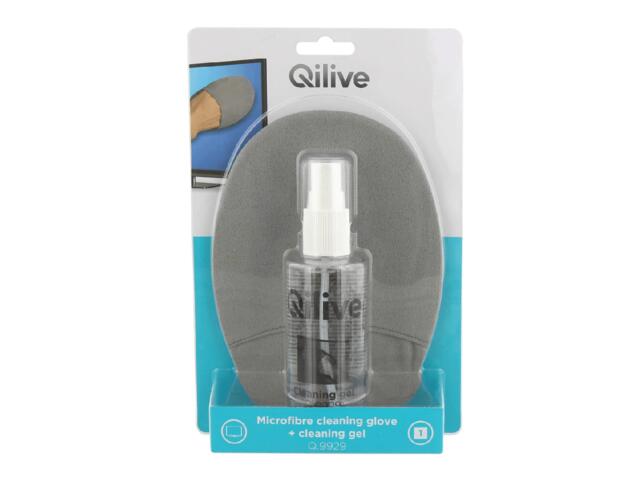 Pachet Qilive format din solutie pentru curatarea ecranelor TV 120ml si manusa din microfibra