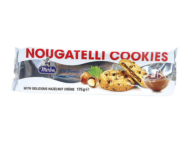 Biscuiti Cu Ciocolata Si Alune, Merba 160 G