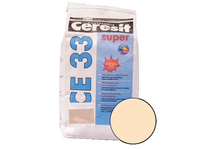 Chit de rosturi gresie si faianta Ceresit CE 33, cream, interior, 2 kg