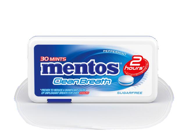 Mentos Clean Breath Peppermint 21g