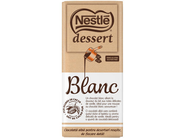 Nestle Dessert Blanc ciocolata alba 180g