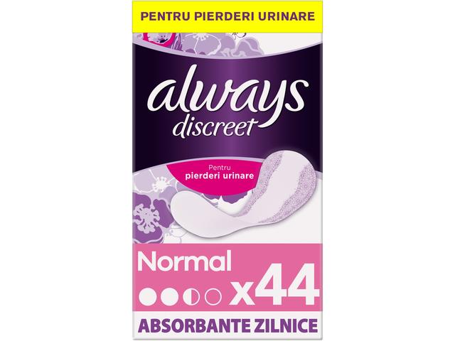 ALWAYS DISCREET LINERS 44/SET