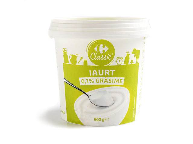 Iaurt 0.1% grasime Carrefour Classic 900g