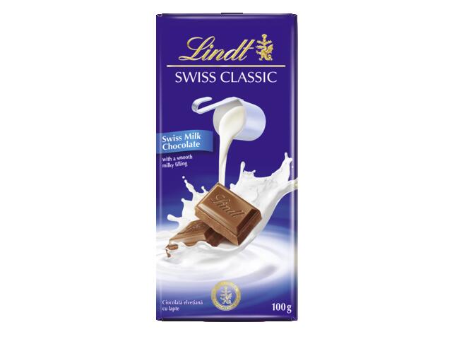 Lindt Swiss Classic tableta ciocolata cu lapte 100g