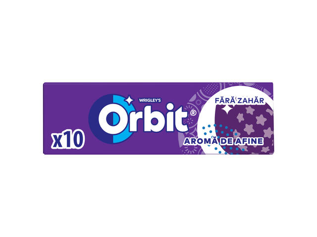 Orbit Blueberry guma de mestecat cu aroma de afine 10 buc 14 g