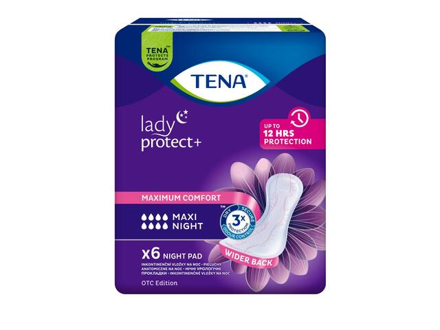 Absorbante pentru incontinenta urinara Tena Lady Maxi Night 6 bucati