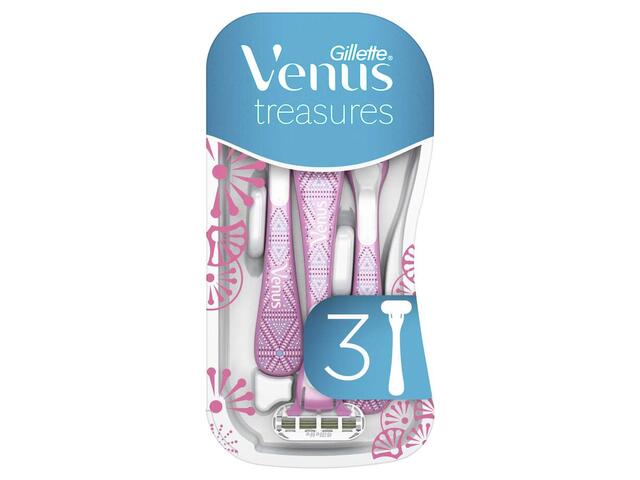 Aparat de ras de unica folosinta Pentru Femei Venus Treasures Gillette,, 3 Buc