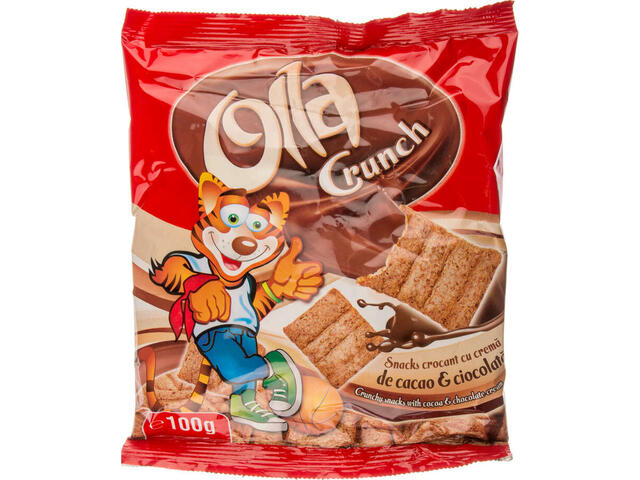 Olla Crunch snacks crema cacao si ciocolata 100 g