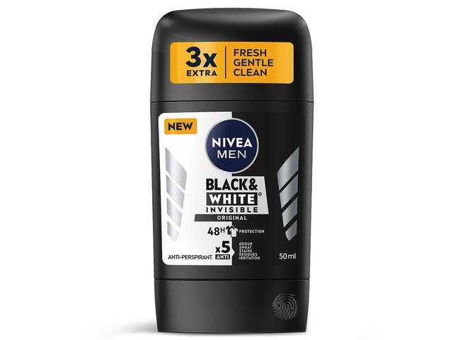 Antiperspirant stick Nivea Men Black & White Invisible 50ML