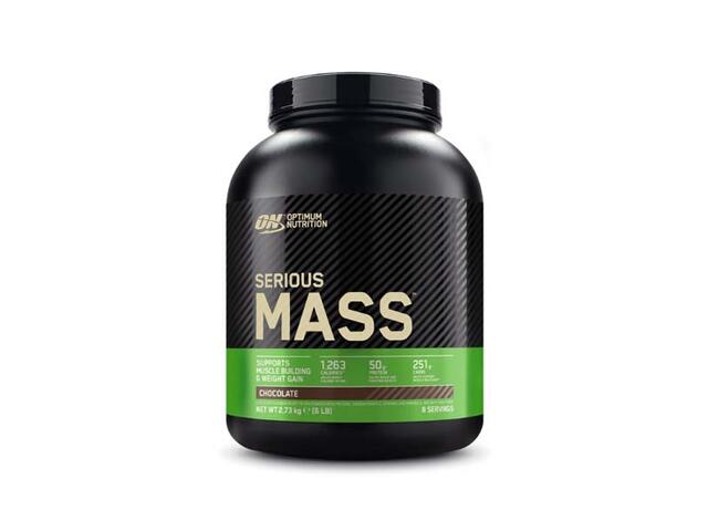 Optimum Nutrition Gainer Proteine Zer Si Carbohidrati Serious Mass, Aroma Ciocolata 2.73 Kg