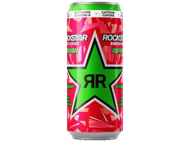 Rockstar Refresh Capsuni-Lime 0.5L