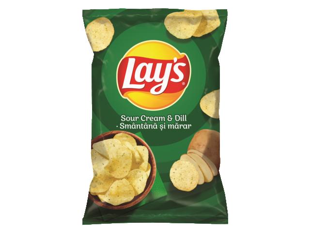 Chipsuri Din Cartofi Cu Smantana Si Marar Lay'S 200g