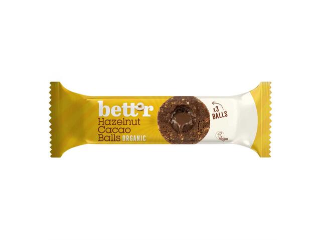 Bettr Bile Din Fructe Cu Umplutura De Alune De Padure Si Cacao Bio 45G