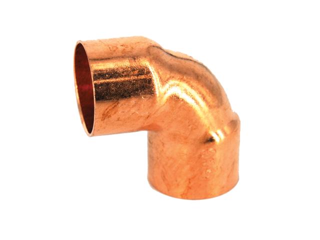 Cot cupru, F-F, 28 mm, 90 grade