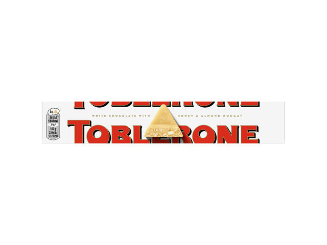 Toblerone ciocolata alba 100g