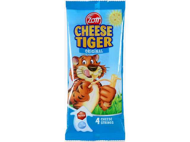 Zott Cheese Tiger Sticks Original branza Mozzarella 4 batoane x 21 g