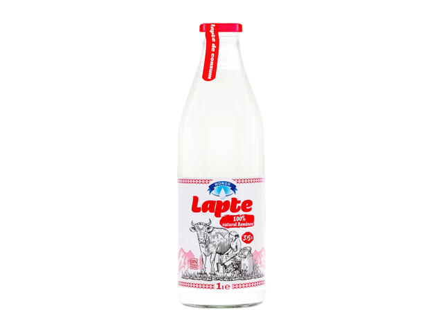 Lapte de consum integral Monor, 3.5% grasime, 1 l