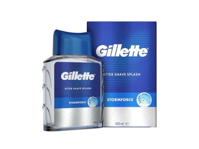 After Shave Gillette Blue Storm Force, 100ML