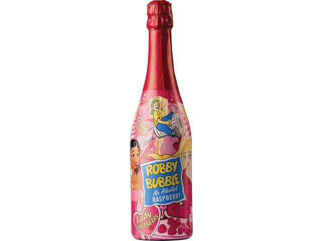 Sampanie pentru copii Robby Bubble zmeura 0.75L