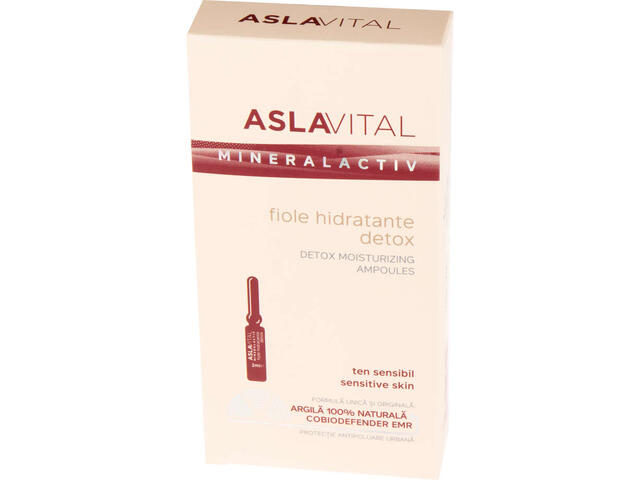 Aslavital Mineralactiv fiole hidratante detox 7 x 2 ml