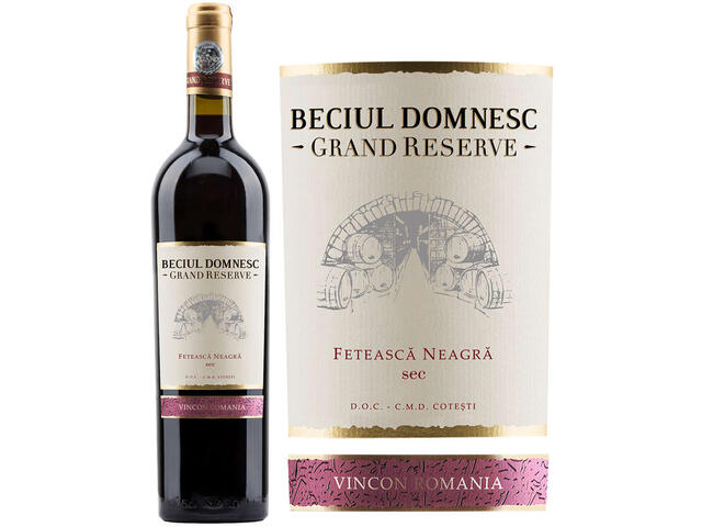 Beciul Domnesc Grand Reserve Feteasca Neagra vin rosu sec 14% alcool 0.75L