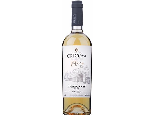 Vin Alb Cricova Chardonnay Vintage Sec, 0.75L