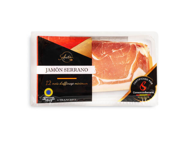 Jambon Serrano Consorcio Carrefour Selection 80g
