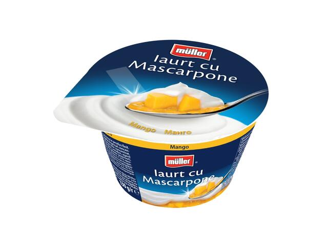 Iaurt cu Mascarpone si Mango 130g Muller