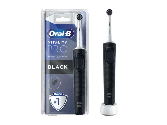 Periuta de dinti electrica Oral-B Vitality Pro, 1 capat, negru