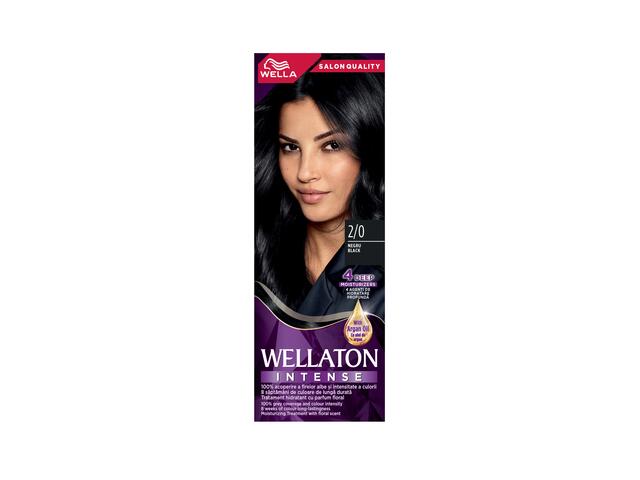 Vopsea de par crema 50 ml Wellaton 2.0 black