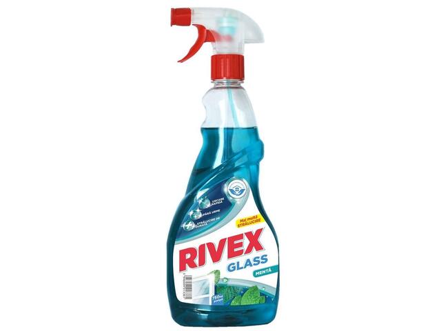 Rivex Glass solutie curatat geamuri cu pulverizator menta 750 ml