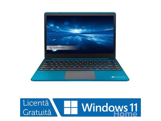 Laptop Refurbished Gateway GWTN1517, AMD Ryzen 7 3700U 2.30 - 4.00GHz, 8GB DDR4, 512GB SSD, 15.6" Full HD IPS LCD, Blue, Windows 11 Home