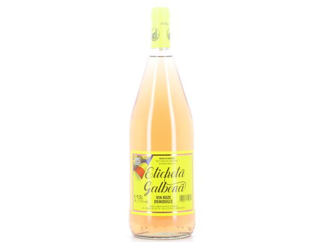 Vin rose demidulce Cotnari Eticheta Galbena, 1.5L