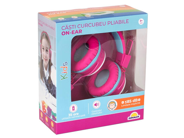 Casti audio on-ear pliabile, Noriel, Curcubeu