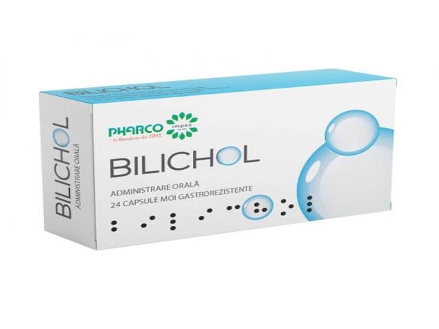 Bilichol, 24 capsule moi gastrorezistente, Pharco