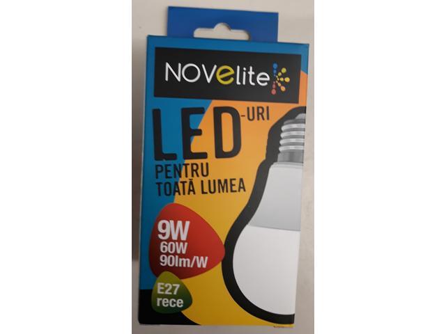 Bec LED tip A60 Novelite, 9 W, soclu E27, 6400 K