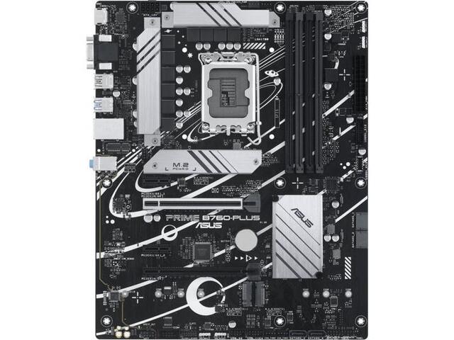 Placa de baza Asus Prime B760-PLUS, LGA1700, 4x DDR5, 1x DisplayPort, 1x HDMI, 1x VGA, 2x PCIe x16, 2x PCIe x1, 3x M.2, 4x SATA 6Gbps, 2.5Gbps LAN, ATX