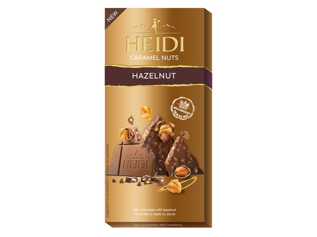 Ciocolata Heidi Caramel Nuts Alune 80g