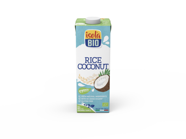 Bautura Eco din orez cu nuca de cocos fara gluten 1l Isola Bio