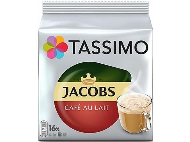 Cafea capsule Tassimo Jacobs Cafe au Lait, 16 bauturi x 180 ml