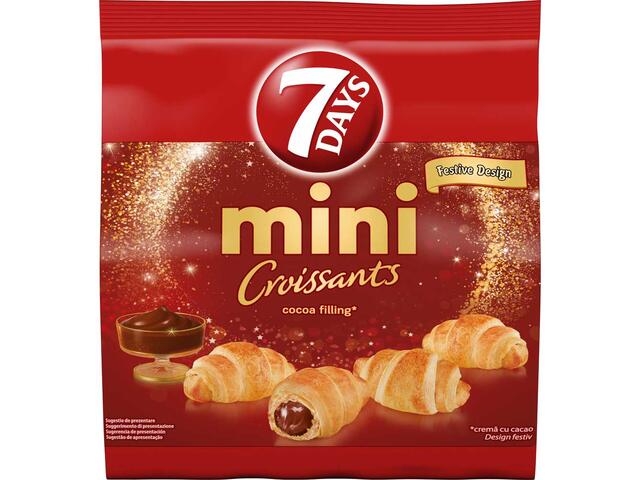 7Days Mini Croasante Cu Umplutura Cu Cacao 185G