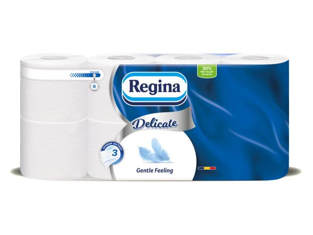 Hartie igienica Delicate Gentle Feeling 3 straturi 8 role Regina